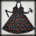 Sukienka Pin Up Punk Banned L midi old school czaszki i wisienki5.jpg