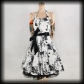 Sukienka Pin Up Hearts &amp; Roses M biała w kwiaty.jpg
