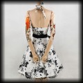 Sukienka Pin Up Hearts &amp; Roses M biała w kwiaty5.jpg
