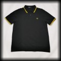Polo Fred Perry XL czarne z żółtą lamówką.jpg