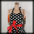 Sukienka Pin Up Dolly &amp; Dotty S czarna w grochy3.jpg