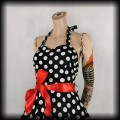Sukienka Pin Up Dolly &amp; Dotty S czarna w grochy4.jpg