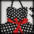 Sukienka Pin Up Dolly &amp; Dotty S czarna w grochy7.jpg