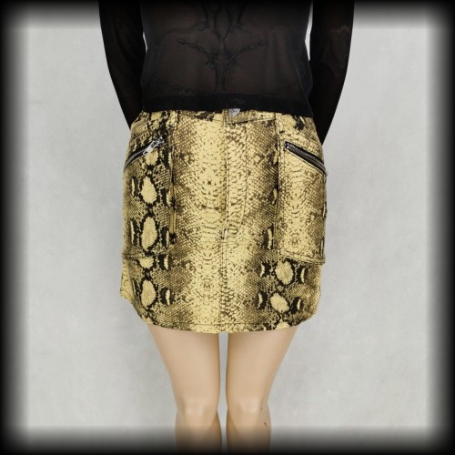 Spódnica mini XS skóra węża.jpg