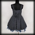 Sukienka Pin Up XL granat w groszki5.jpg