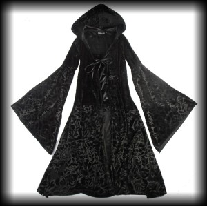 Płaszcz gotycki Gothicana XL welurowy