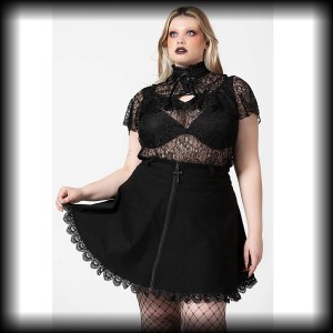 Spódnica mini Killstar 4XL Victoria NOWA