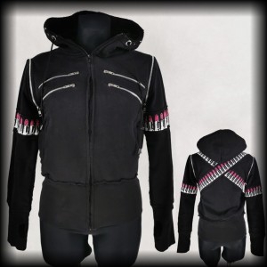 Bluza kamizelka Vixxsin M lipstick belt punk alternative