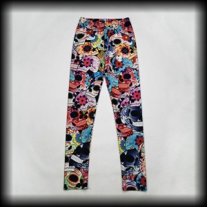 Legginsy meksykańskie czaszki XS/S