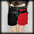 Spodenki Heartless S Punk Gothic czerwono czarne.jpg