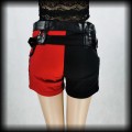 Spodenki Heartless S Punk Gothic czerwono czarne3.jpg
