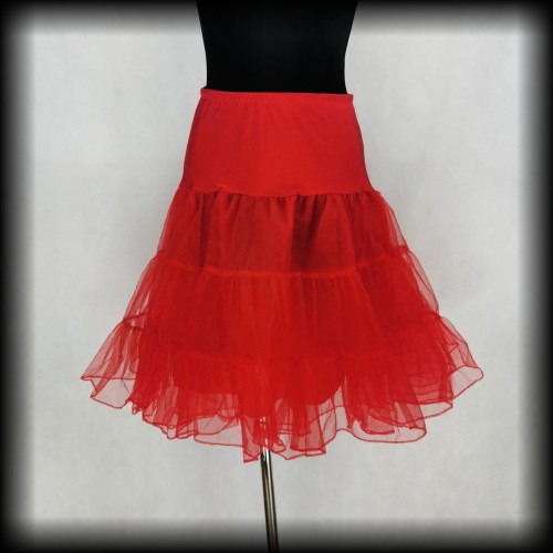 Halka tiulowa czerwona M-XL Grace Karin.jpg
