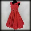 Sukienka Pin Up Lindy Bop M czerwona w groszki2.jpg