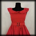Sukienka Pin Up Lindy Bop M czerwona w groszki3.jpg