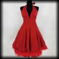 Sukienka Pin Up Sweet Poison M midi czerwona w groszki.jpg