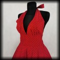 Sukienka Pin Up Sweet Poison M midi czerwona w groszki4.jpg