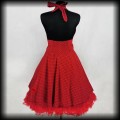 Sukienka Pin Up Sweet Poison M midi czerwona w groszki5.jpg