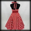 Sukienka Pin Up Hell Bunny M czerwona w groszki5.jpg
