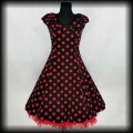 Sukienka Pin Up H&amp;R ML czarna w czerwone grochy.jpg