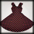 Sukienka Pin Up H&amp;R ML czarna w czerwone grochy6.jpg