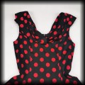 Sukienka Pin Up H&amp;R ML czarna w czerwone grochy7.jpg