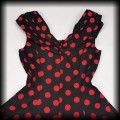 Sukienka Pin Up H&amp;R ML czarna w czerwone grochy92.jpg