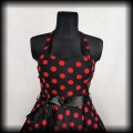 Sukienka Pin Up H&amp;R LXL czarna w czerwone grochy3.jpg