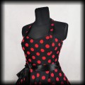Sukienka Pin Up H&amp;R LXL czarna w czerwone grochy4.jpg