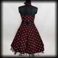 Sukienka Pin Up H&amp;R LXL czarna w czerwone grochy5.jpg