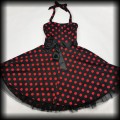 Sukienka Pin Up H&amp;R LXL czarna w czerwone grochy7.jpg