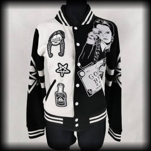 Bluza Heartless S Wednesday Addams baseballówka.jpg