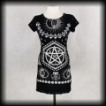 Sukienka mini Jawbreaker M occult pentagram ćwieki.jpg