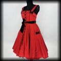 Sukienka Hell Bunny L Pin Up czerwona w groszki2.jpg