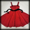 Sukienka Hell Bunny L Pin Up czerwona w groszki7.jpg