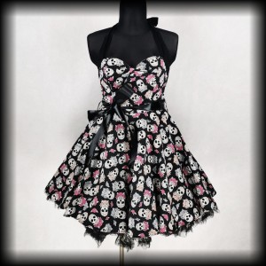Sukienka Pin Up Hell Bunny L Sugar Skull Czaszki
