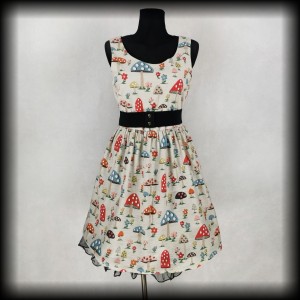 Sukienka Retro Cath Kidston M muchomory i inne grzyby