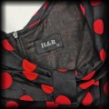 Sukienka Pin Up H&amp;R L czarna w czerwone grochy8.jpg