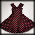 Sukienka Pin Up H&amp;R L czarna w czerwone grochy9.jpg