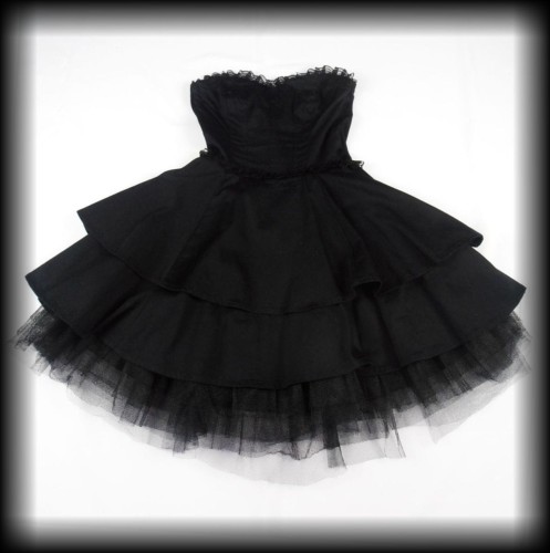 Sukienka Goth Hearts &amp; Roses S gorsetowa.JPG