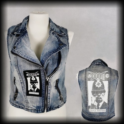 Kamizelka ramoneska S Doom DIY punk.jpg