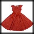 Sukienka Pin Up Lindy Bop S czerwona w groszki.JPG