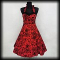 Sukienka Pin Up Hearts &amp; Roses SM czerwona old school.jpg