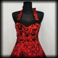 Sukienka Pin Up Hearts &amp; Roses SM czerwona old school3.jpg