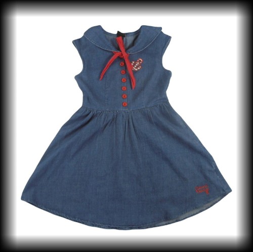 Sukienka marynarska Criminal Damage XL jeansowa.jpg