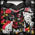 Sukienka Pin Up Punk XL czaszki i róże gorsetowa93.jpg
