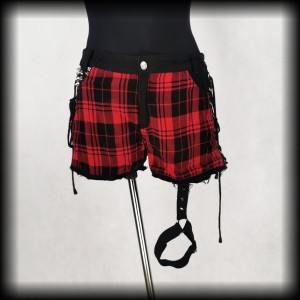 Spodenki Heartless M Punk Gothic kratka ćwieki