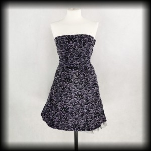 Sukienka Gothic Tripp XS gorsetowa żakardowa