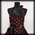 Sukienka mini Pin Up Hearts &amp; Roses XL czarna w czerwone groszki3.jpg