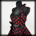 Sukienka mini Pin Up Hearts &amp; Roses XL czarna w czerwone groszki4.jpg