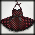 Sukienka mini Pin Up Hearts &amp; Roses XL czarna w czerwone groszki7.jpg
